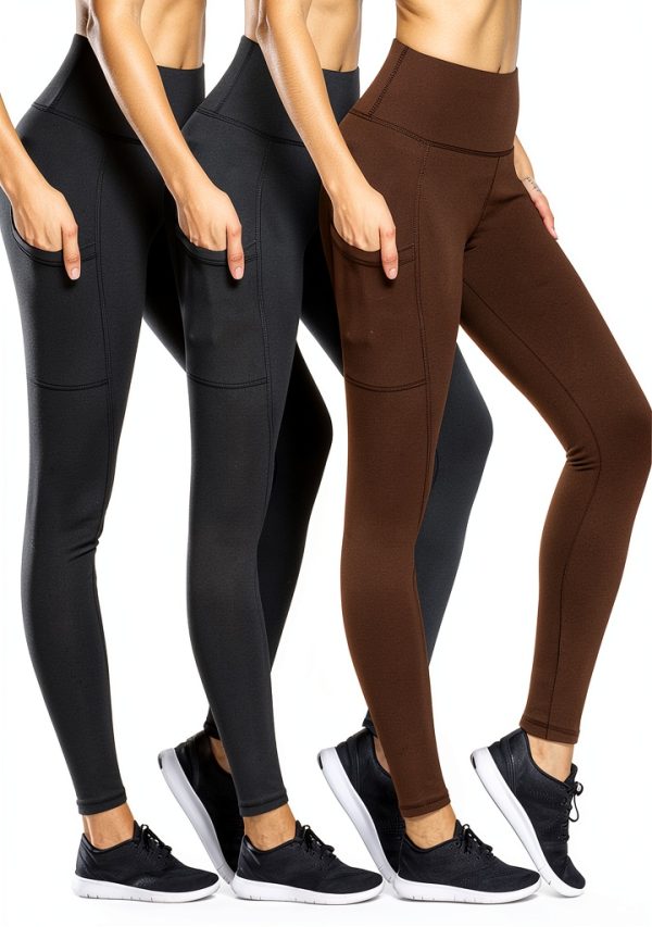 HIGHDAYS Fleece Lined Leggings Womens - Warm Yoga Pants-0