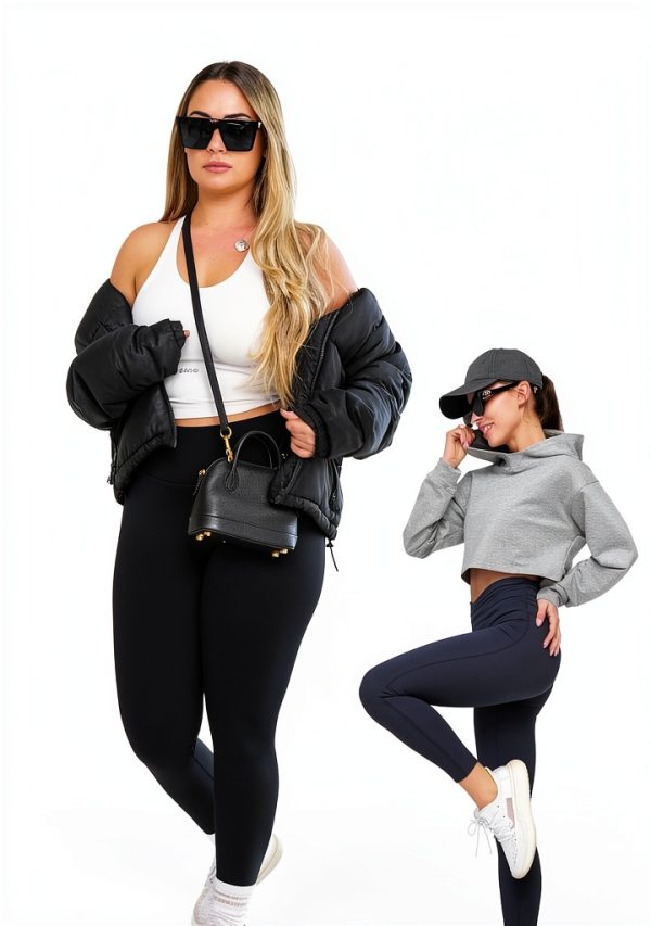 HIGHDAYS Fleece Lined Leggings Womens - Warm Yoga Pants-5